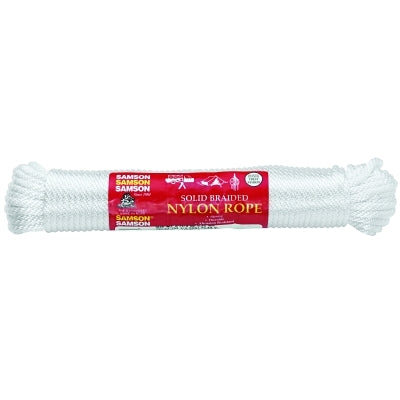 Cable de uso general de 12 hilos, capacidad de 1600 lb, 1000 pies de largo, trenzado sólido de polietileno, blanco