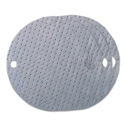 Cubiertas para tambores ALLWIK, absorben 9 galones/fardo, diámetro de 22 pulgadas, color gris