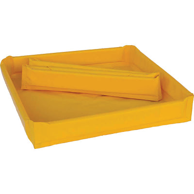 Berma de pared lateral de espuma, 48 x 72 x 4 pulgadas, 54 gal, amarillo
