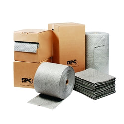 MRO Plus™ Absorbent, absorbs 39 gallons, 15 inches wide x 19 inches long, heavy weight, perforated, 3-ply pad