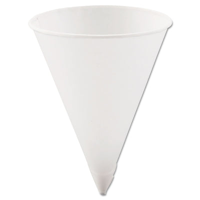 Vasos de agua Bare Eco-Forward de papel, 4.25 oz, color blanco