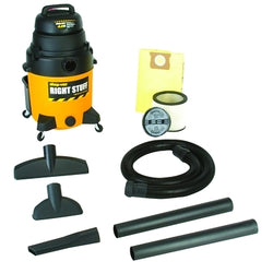 Aspiradora industrial en seco y húmedo, de plástico, capacidad de 8 galones, potencia máxima de 6,0 hp