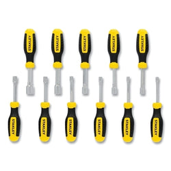 7-piece metric screwdriver set for nuts, made of steel, with tray
