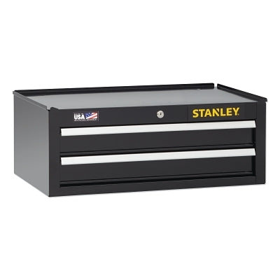Caja de herramientas intermedia Stanley® serie 300, 2 cajones, 26 pulgadas de ancho, color negro