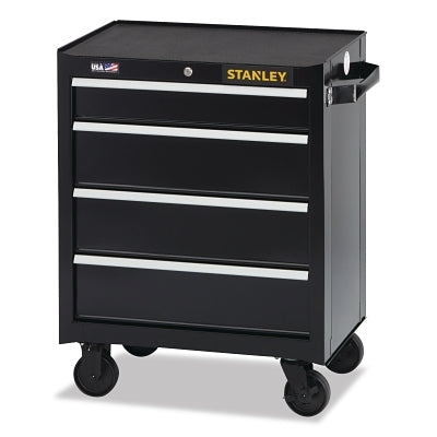 300 Series Rolling Tool Cabinet, 5 Drawers, 26 Inches, Black