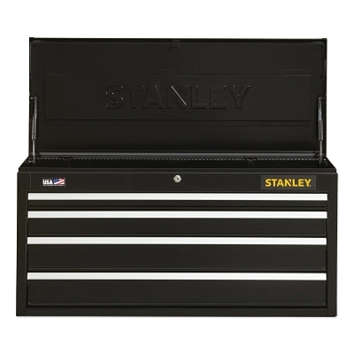 300 Series Top Toolbox, 26" Wide, 2 Drawers, Black