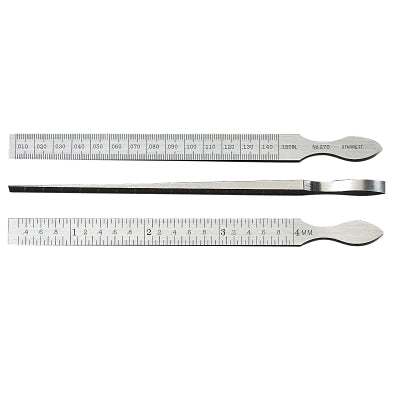 Calibres cónicos n.° 270, 0,01 pulg. - 0,15 pulg., acero