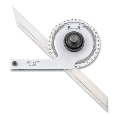 Precision Universal Bevel Vernier Protractor, 7-1/2 Inch, Steel