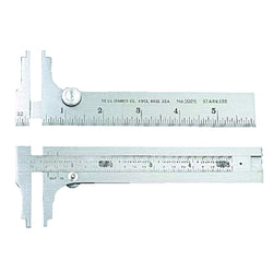 Calibrador deslizante de bolsillo serie 1025, de 0 a 6 pulgadas, acero inoxidable