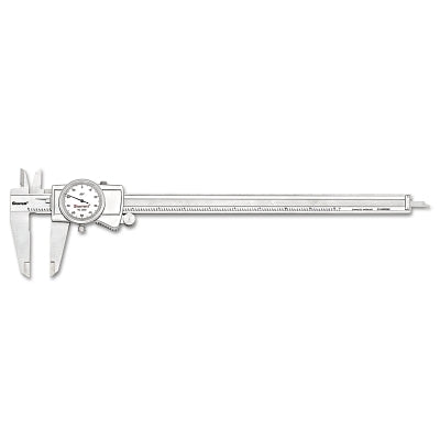 3202 Series Dial Caliper, 0 in. to 12 in., Stainless Steel