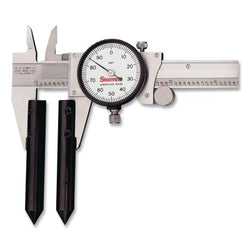 Center distance accessory for dial and electric calipers, 6 to 12 inches