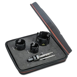 Fastcut 6-Piece Tungsten Carbide Tipped Hole Saw Set, Cutting Diameter 2-1/8" to 3-5/8"