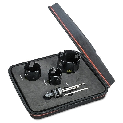 Fastcut 6-Piece Tungsten Carbide Tipped Hole Saw Set, Cutting Diameter 2-1/8" to 3-5/8"