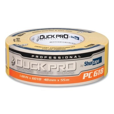 High-performance colored cloth adhesive tape PC 618C, 48 mm wide x 55 m long x 10 mil thick, yellow