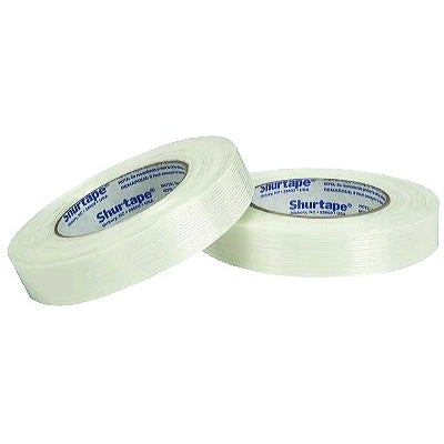 Industrial grade strapping tape, 3/4 in. wide, 60 yd. long, 175 lb/in., white