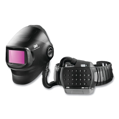 Casco de soldadura de alta resistencia Speedglas™ G5-01 con conjunto PAPR 3M™ Adflo™, tono variable 5, negro, 2,1" de ancho, 4,2" de largo