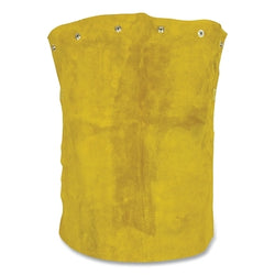 Babero de piel de vaca, correa de algodón, hebilla de liberación lateral, 14 pulgadas, 2X, marrón