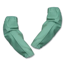 Flame-resistant cotton sleeve, 6217I, 9 oz Westex® Indura® cotton, 2-1/4 in wide elastic, 18 in long, green, 72 PR/CA