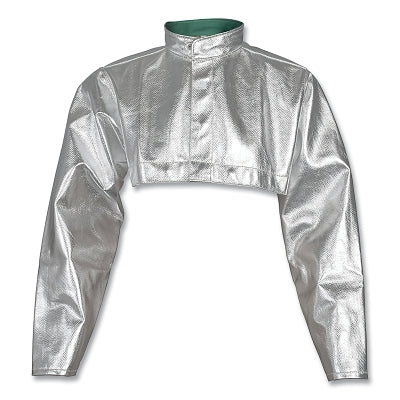 Mangas tipo capa de Kevlar® DuPont™ de carbono aluminizado, talla extra grande, color plateado