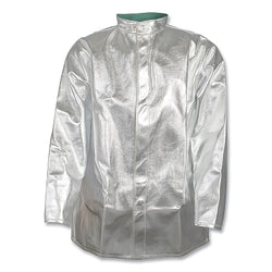 Chaqueta de Kevlar® DuPont™ de carbono aluminizado, 8230, 30 pulgadas de largo, mediana, plateada