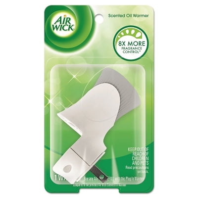Calentador de aceite perfumado, 2 5/16 de ancho x 3-11/16 de profundidad x 6-5/16 de alto, blanco