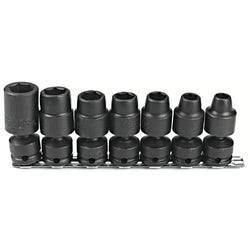 Torqueplus 7-Piece Universal Impact Socket Set, 1/2 in., 6 Point