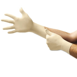 Diamond Grip™ MF-300 Powder-Free Latex Disposable Gloves, Extra Large, Natural Color