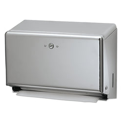 Mini foldable multi-cable towel dispenser, chrome plated, 11 1/8 x 3 7/8 x 7 7/8