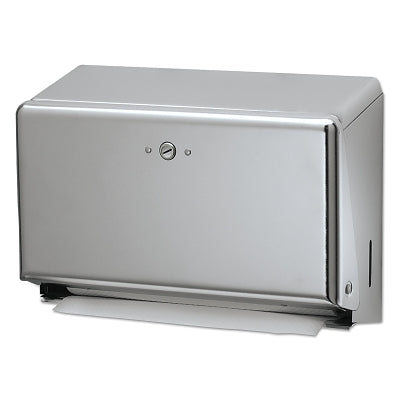 Dispensador de toallas mini plegable en C/multiple, cromado, 11 1/8 x 3 7/8 x 7 7/8