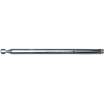 Telescopic magnetic pickup tool, 10 lb load capacity, 1/2 in. diameter, 5-3/4 in. to 25-3/4 in. long, pocket clip