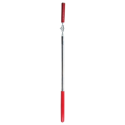 Herramienta de recogida magnética telescópica extralarga, capacidad de carga de 3 lb, 1/2 pulg. de diámetro, 16-3/4 pulg. de largo a 26-3/4 pulg. de largo