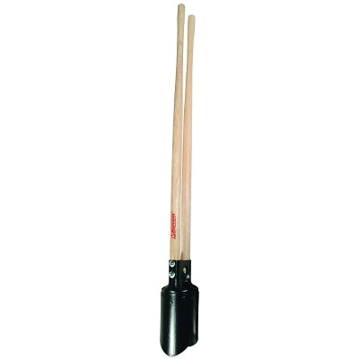 Post hole digger, 11-1/2" beveled blades, 6" extension, Hercules pattern, 48" straight American hardwood handles