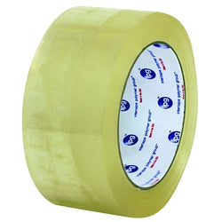 Medium grade hot melt tape for sealing cardboard boxes, 48 ​​mm x 100 m, 1.85 mil thick, transparent