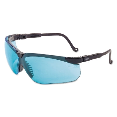 Gafas de seguridad Uvex Genesis®, S3205HS, tinte gris SCT, revestimiento antivaho HydroShield®, lentes y marco de policarbonato, color negro