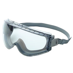 Gafas Stealth®, talla única, lentes grises, marco gris, ventilación indirecta, HydroShield® AF, correa de neopreno