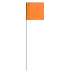 Bandera de estaca, 2 x 3 pulgadas, 24 pulgadas de alto, amarilla