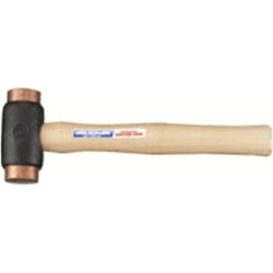 Martillos de cobre, cabeza de 3 lb, 1 1/2 pulg. de diámetro.