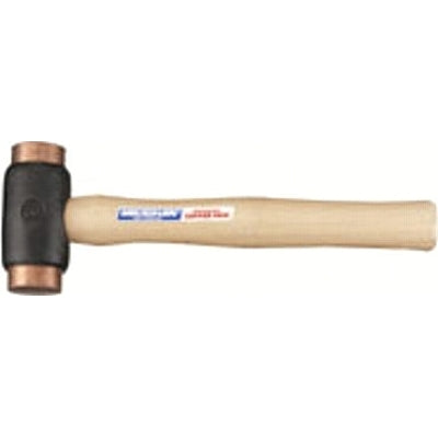 Martillos de cobre, cabeza de 3 lb, 1 1/2 pulg. de diámetro.