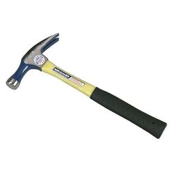 Martillo de garra de electricista, acero forjado, mango de fibra de vidrio, 14 pulgadas, 1,86 lb