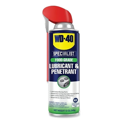 Specialist® Food Grade Lubricant and Penetrant, 16.6 oz Bottle, 12 oz Fill Capacity, Aerosol Can with Straw