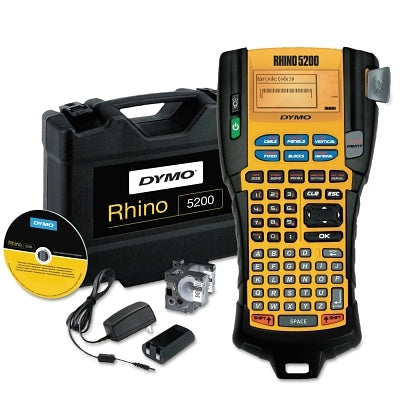 Rhino™ 5200 Advanced Labeling Tool Kit, Black/Yellow