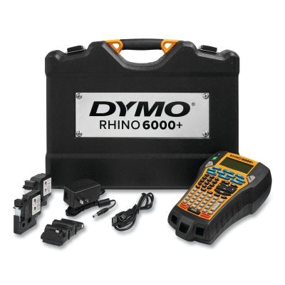 Rhino 6000+ label printer kit, includes carrying case