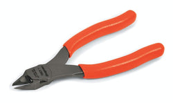 Cortador de corte al ras diagonal de 6" con garganta acolchada (rojo)