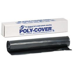 Poly-Cover® plastic sheet, 6 mil, 32 feet wide x 100 feet long, black