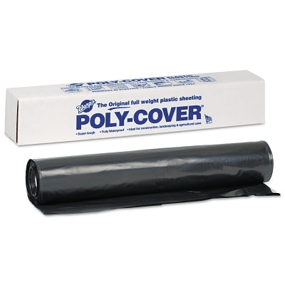 Poly-Cover® plastic sheet, 6 mils thick, 40 feet wide x 100 feet long, black