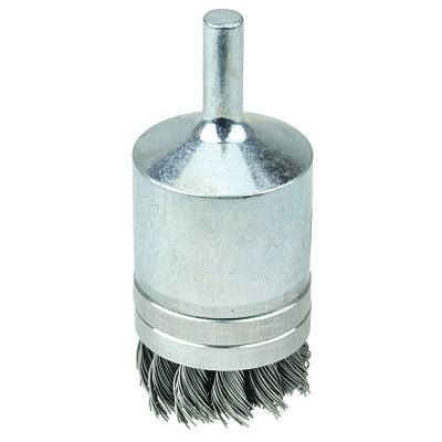 Cepillo de alambre con nudo en banda, acero, 1-1/8 pulg. x 0,014 pulg., 20 000 rpm