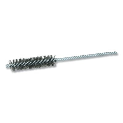 Cepillo de tubo de potencia de doble espiral y doble vástago, 5/8 pulg., acero inoxidable 0,005, 2 pulg. de largo (DS-5/8)