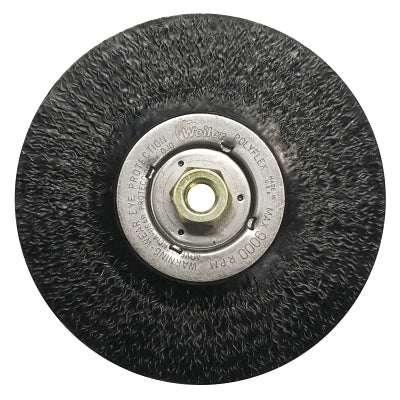 Polyflex® Stringer Bead Braiding Knot Wheel, 4" Diameter x 3/16" Wide, 0.02" Steel, 20,000 RPM