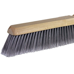 Medium sweeps, 18-inch hardwood block, 3-inch L-edge, horsehair/black Tampico rim