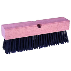 Escoba de alambre, bloque de madera dura de 16 pulgadas, borde L de 3-3/4 pulgadas, alambre redondo